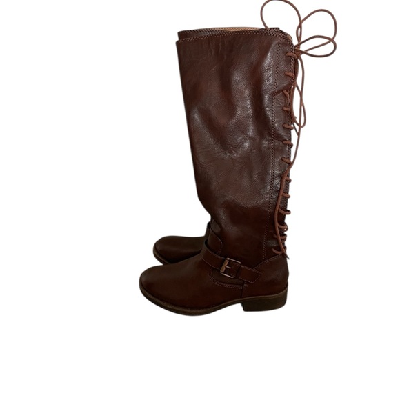 SOFFT Eurosoft Carlen Lace-Up Knee High Boot Brown Leather Womens Size 6M NWOB - Picture 3 of 6